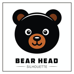 Bear Head Silhouette Vector