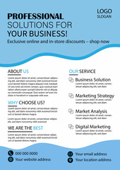 Business flyer template design