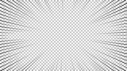 Black comic book transparent background