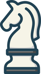 Chess Filled Line Icon