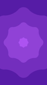 波型オブジェクトが次々に拡大するアブストラクト背景のループ動画（紫）【縦長ビデオ】