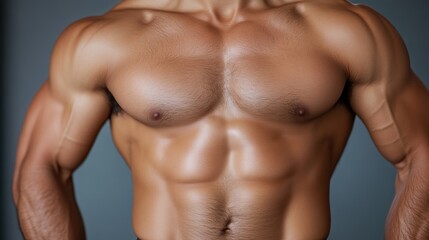 Fototapeta premium Muscled torso, toned physique