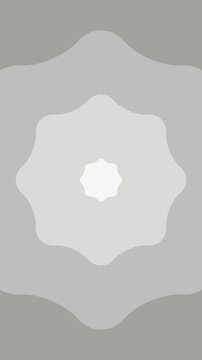 Loop video of Abstract background with expanding wave objects (gray) [vertical video]