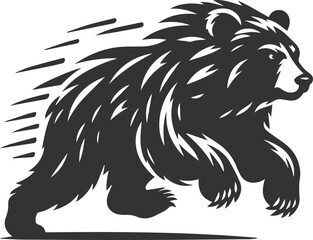 Obraz premium Silhouette of a bear