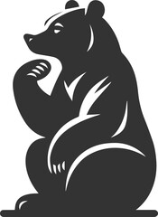 Silhouette of a bear