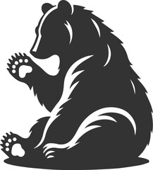 Silhouette of a bear