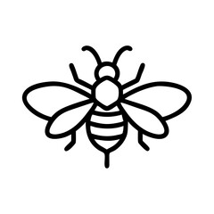 Fototapeta premium Bee Animal outline Icons