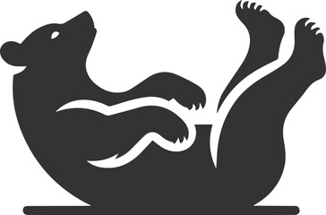 Silhouette of a bear