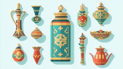 Colorful Traditional Decorative Art Items Collection