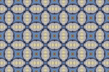 Seamless Shape Fashion Art Template Tile Visual Graphic Digital Fabric Symmetric Endless Texture Textile Luxury Cloth Decoration Design Wallpaper Background Perspective Interior Geometric Pattern.