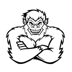 Blue Yeti Cartoon Vector Illustration