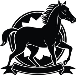 Belmont stakes horse silhouette vector designs 1