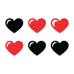 red and yellow hearts