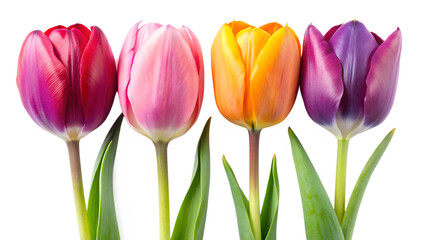 bouquet of colorful tulips
