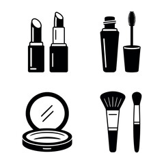 set of cosmetics