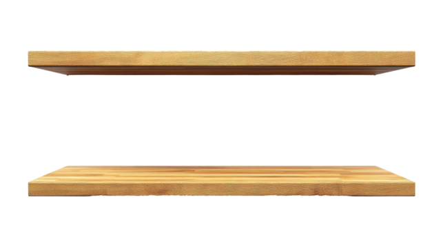 wooden box isolated on white