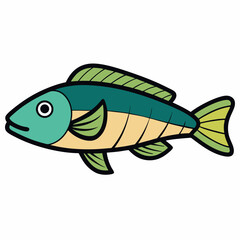 fish on a white background