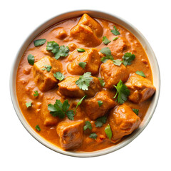 Creamy Tofu Curry Recipe: Indian Vegan Dish isolated on transparent background