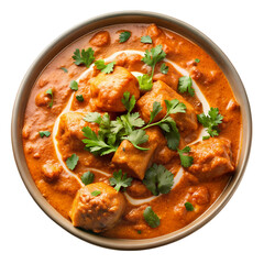 Butter Chicken Recipe: Indian Cuisine isolated on transparent background
