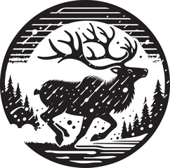 Caribou logo vector