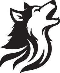 Obraz premium Husky logo design