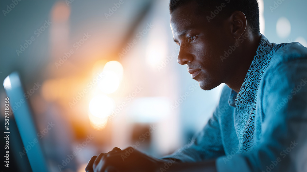 Poster ai and big data transforming business efficiency with machine learning
