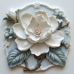 white lace on a white background