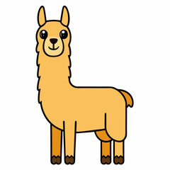 vector illustration of a cartoon giraffe