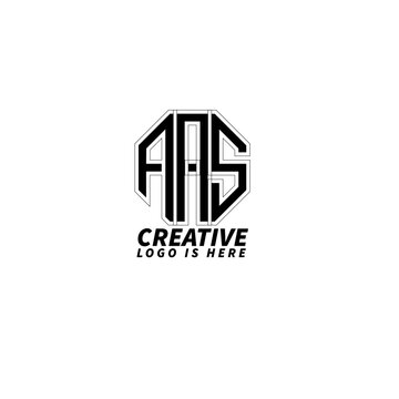 AAS, letter mark logo