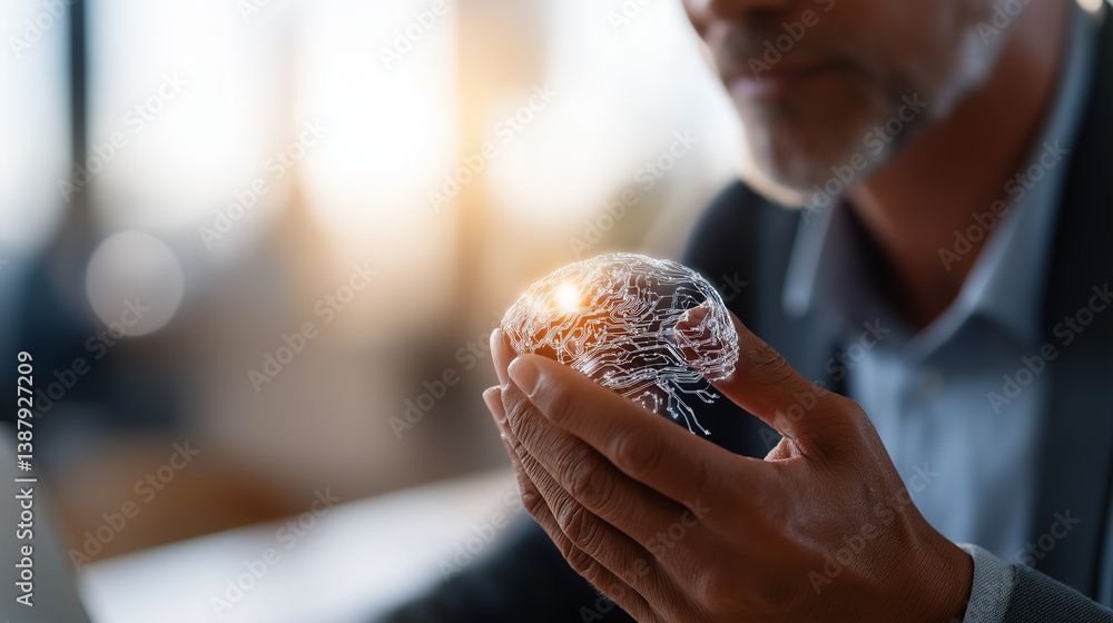 Poster ai-driven solutions transforming workflows for modern business