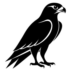 Falcon Silhouette Vector & Majestic Bird of Prey Icon