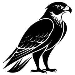 Falcon Silhouette Vector & Majestic Bird of Prey Icon