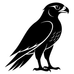Falcon Silhouette Vector & Majestic Bird of Prey Icon