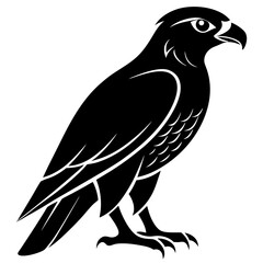 Falcon Silhouette Vector & Majestic Bird of Prey Icon