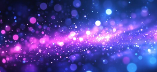 Abstract glowing gradient bokeh with cosmic and dreamy starry vibes