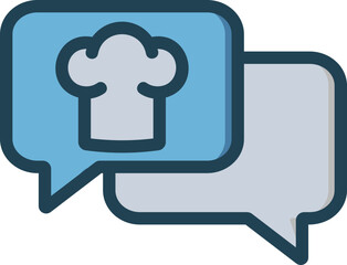 Discussion Filled Line Icon