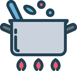 Cooking Spice Filled Line Icon
