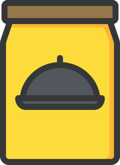Food Takeout Filled Line Icon