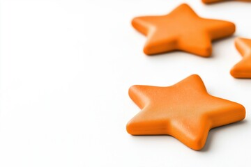 Obraz premium Online Feedback with Speech Bubbles and Star Rating Icons Representing Customer Opinions
