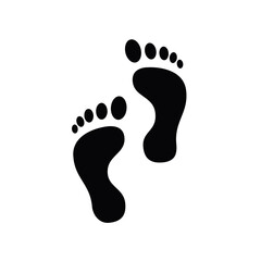 Feet, foot, footprints icon