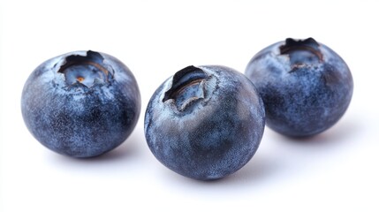 blueberries isolated on a white background.