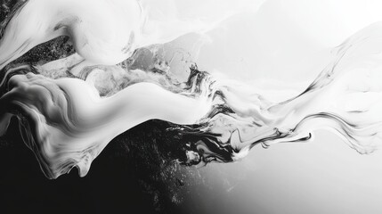 Abstract fluid white