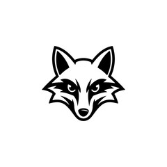 Obraz premium Illustration of fox head. Design element for logo, label, sign. Vector illustration