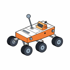 toy tractor isolated on white