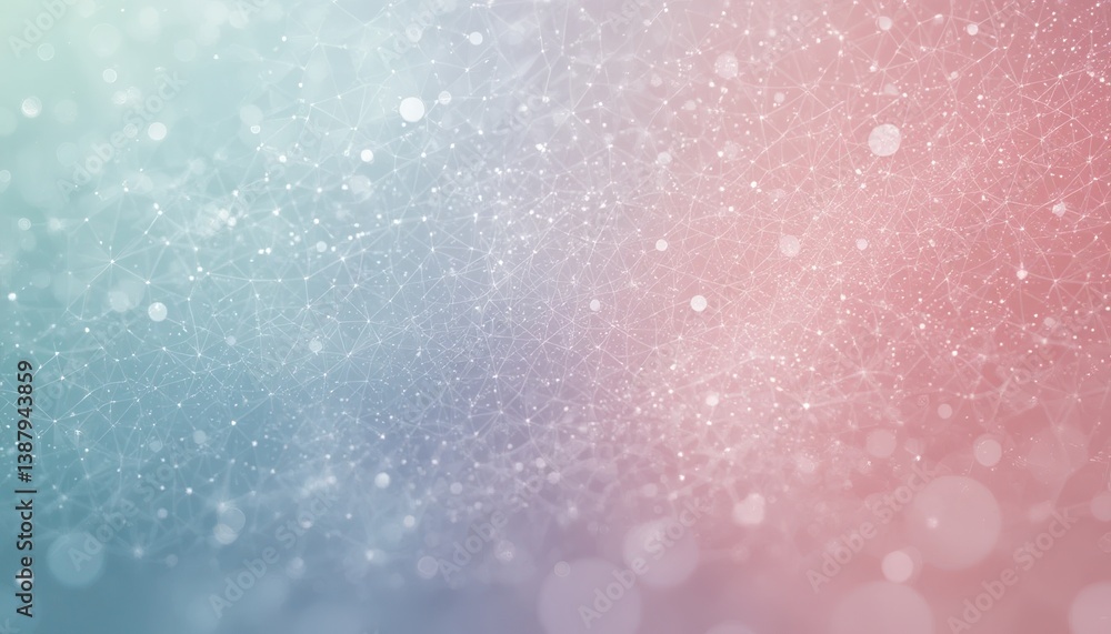 Poster dynamic light particles dance in a vibrant abstract environment captured in a soft color gradient cr