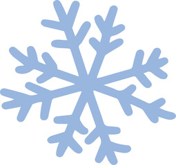 blue snowflake in winter season 