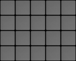 Fototapeta premium seamless pattern: gray rounded square textured tiles on black background