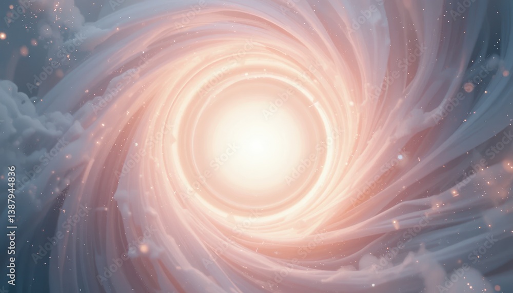 Poster celestial event cosmic swirl digital art abstract space vibrant colors close-up view nebula concept 