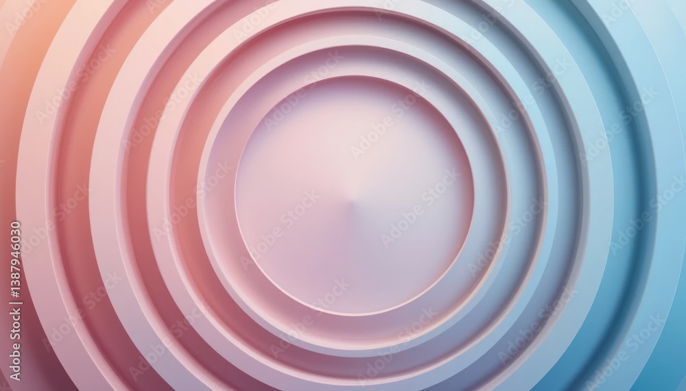 Poster dynamic circular patterns in abstract design studio setting digital artwork modern aesthetic close-u