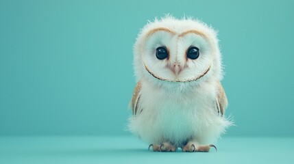 Obraz premium Cute owl chick